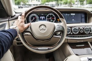 Steering Wheel of Car