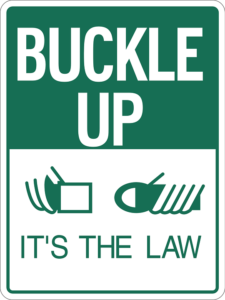 Seat Belt Buckle Up Law and Warning